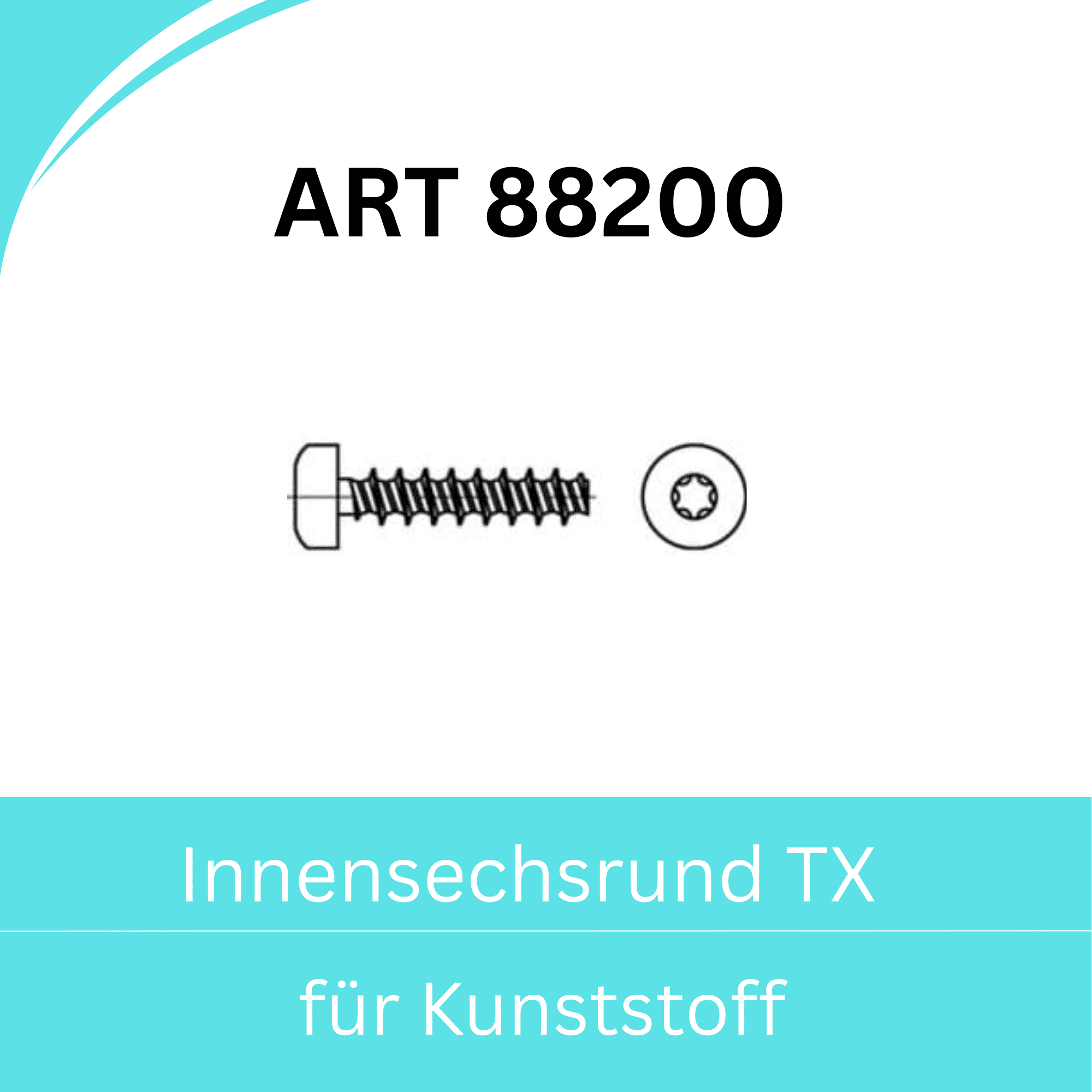 Bild für Kategorie ➤ Kategorie: ART 88200 (ISR = Innensechsrund (TX))